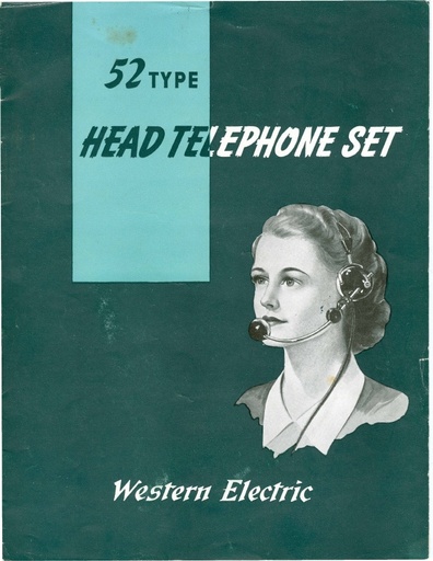 WECo T2190 1-J-46-2 Brochure 52-Type Head Tel Set