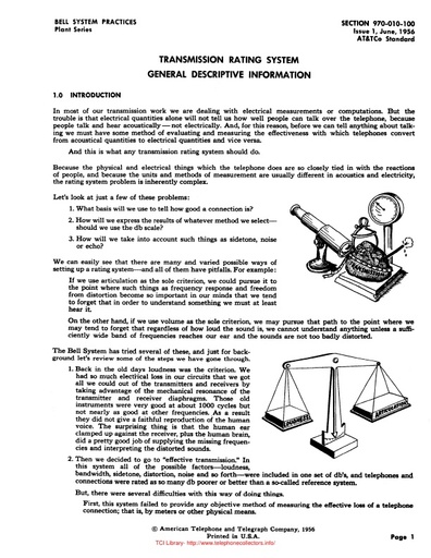 970-010-100 i1 Jun56 - Transmission Rating System - General Descriptive Info