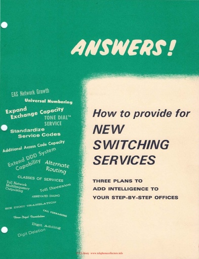 SC T-2109 67ca - Switching System Control - New Plans