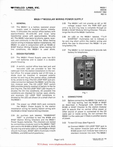Melco Line Checker 1982 - Practices