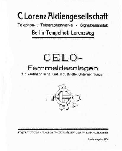 C-Lorenz CELO Fernmeldeanlagen