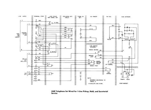 500 Series Wall Telephones, 558f2 Tl