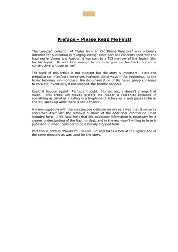 Tales From the Vienna Directory for 1943 Part 1 Lest We Forget