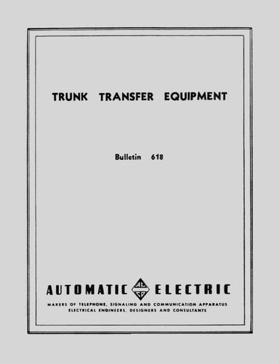 AE-Bulletin-618-P-A-X-Trunk-XferEquipment