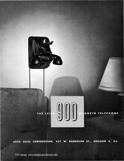 Leich 900  Magneto Telephone - Brochure and Price List - 1955