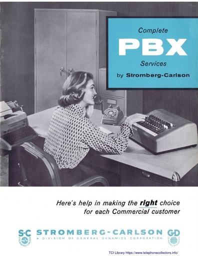 SC T-2029 Oct58 - Complete PBX Services