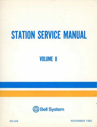 325-049 i7 Nov82 - SSM Station Service Manual Vol II