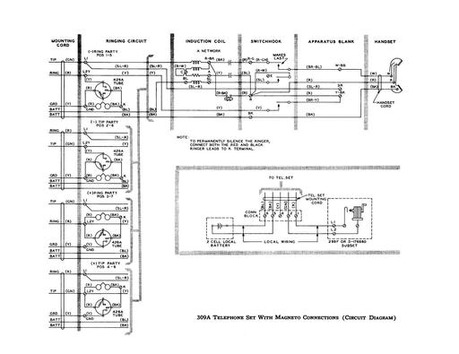 300 Series Desk Telephones, 309a Tl