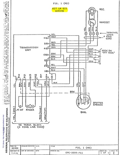 GTE Decorator and Antique Telephone Conversion Wiring Diagrams