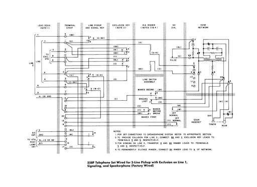 500 Series Wall Telephones, 558f1 Tl