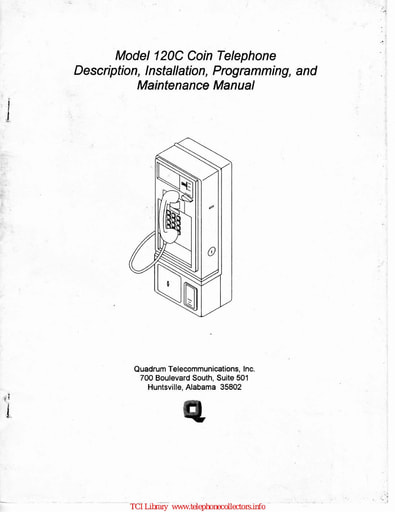 Quadrum CI-473522 i6 Sep94 - 120C Coin Telephone