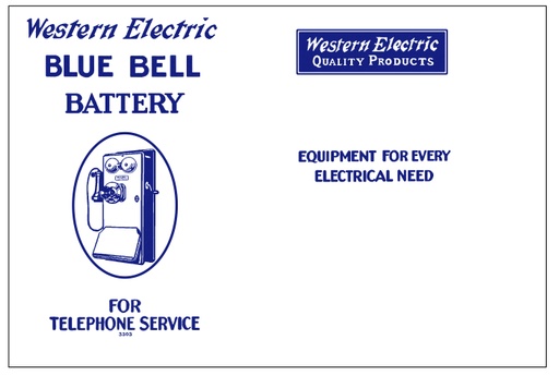 Battery Label 2 - 3303 Blue Bell 1915