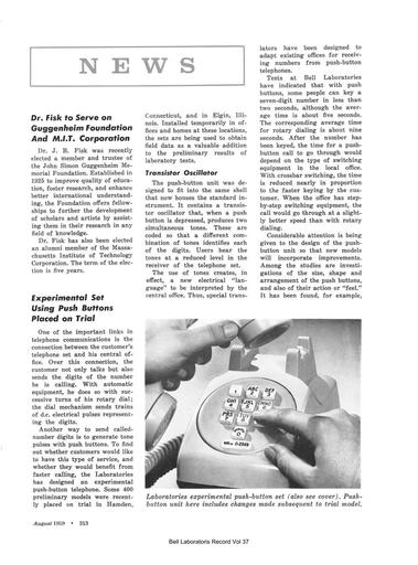 59Aug BLR P313 - Push Button 500 Set and Dataphone Card Reader Trials