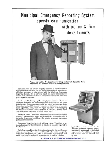 AE Ad - Municipal Emergency Reporting System