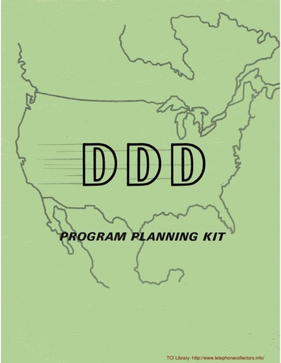 SC T-2121 - DDD Program Planning Kit