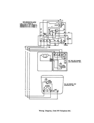 Magneto Telephones, Leich 970, 970 Tl - wiring