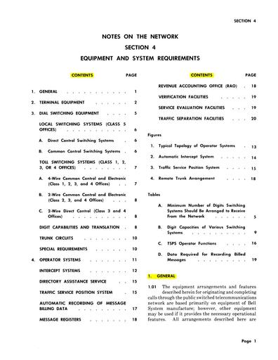 80 - ATT Notes on the Network - Section 4 - Equipment Requirements