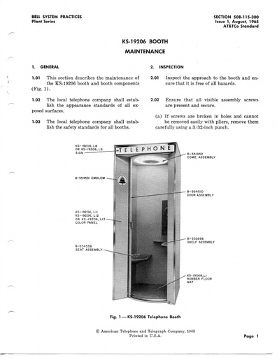 KS-19206 Booth Maint-  BSP