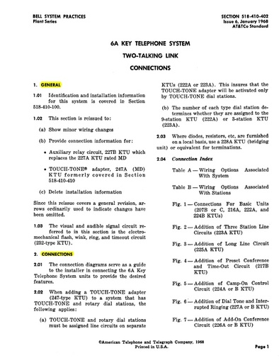 518-410-402 6A Two-Talking Link Connections