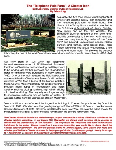 CHS Spring 2015 ATT Telephone Pole Farm Chester Icon Edward Ng tci PF