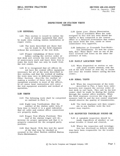 469-052-933 PT iA Jan60 - Inspections On Station Visits - Testing