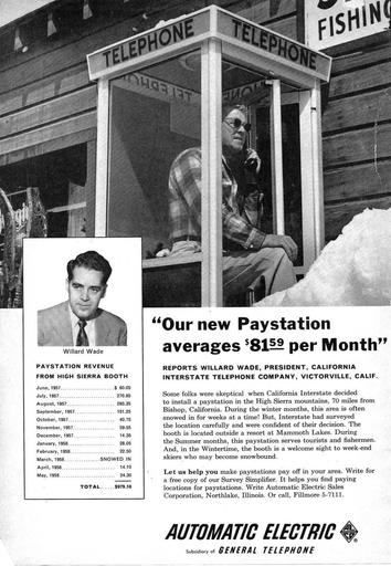 AECo Paystation Ad - Cal Interstate 1, Mammoth Lakes Booth