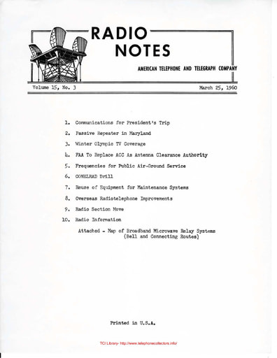 ATT Radio Notes 1960 03 Mar 25