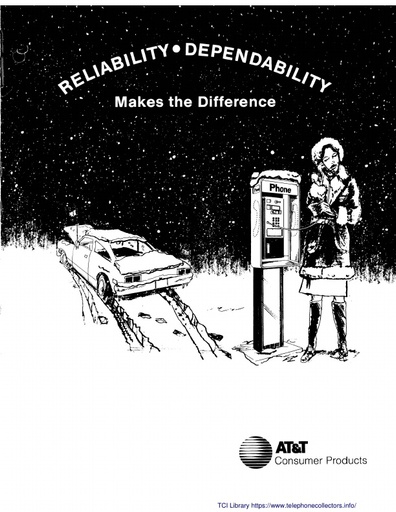 ATT Public Telephones Brochure - circa 1984