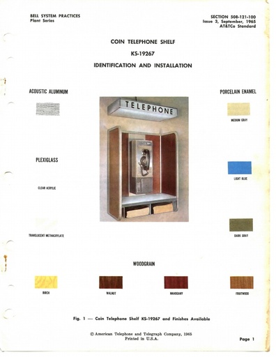 KS-19267 Coin Tel Shelf-  BSP