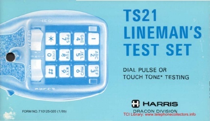 TS-21 Owners Manual 1981
