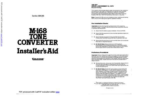 Teltone M-168 Tone Converter