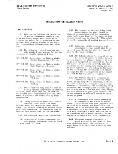 469-052-928 PT iA Jun70 - Inspections On Station Visits