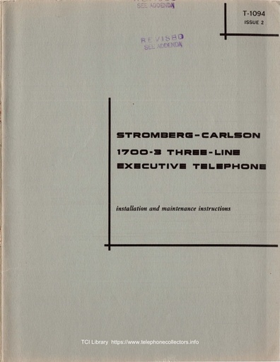 SC T-1094 i2 67ca - 1700-3 Three-line Executive Telephone