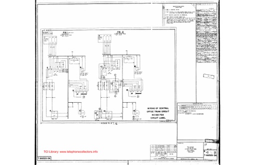 T-66520-36 - CO Trunk Circuits Wiring 555 PBX