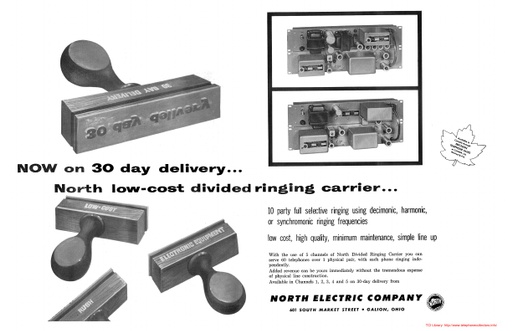 North Electric Ad - Divided Ringing Carrier