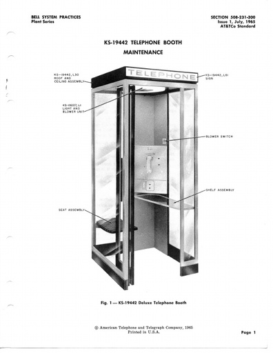 KS-19442 Booth- Maint  BSP