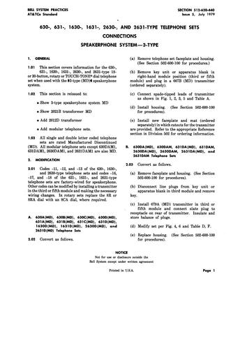 512-620-440 i5 Jul79 - Speakerphone Connections - Call Directors