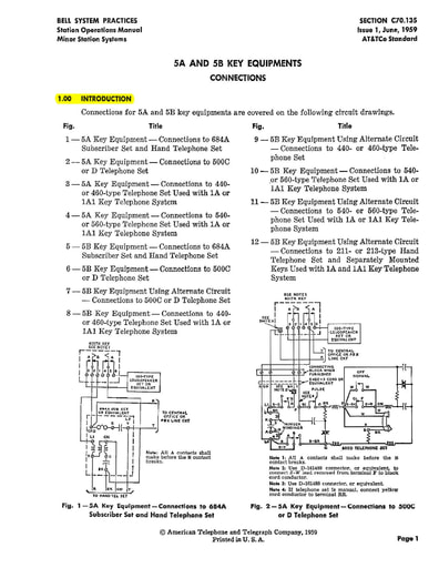 C70.135 I1 Jun59 - 5A And 5B Key Equipments Connections Ocr R