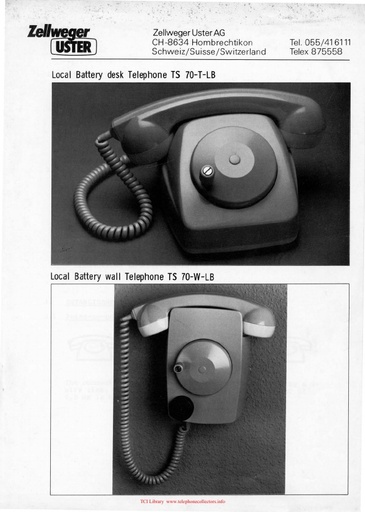 Zellweger - TS 70 Magneto Telephones