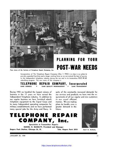 Telephone Repair Co - Dan McNulty - Telephony Mag Jan44