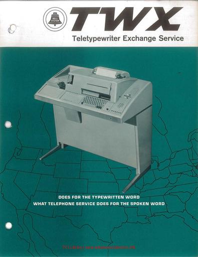 Teletypewriter Exchange Service Touchtone February 1963 Marketing Brochure