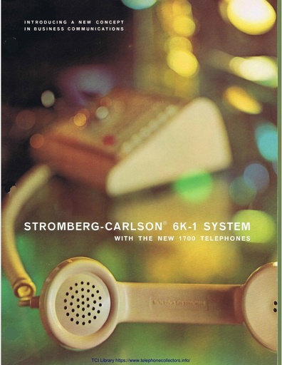 SC T-2047 Apr62 - 6K-1 Key System - 1700-series Sets