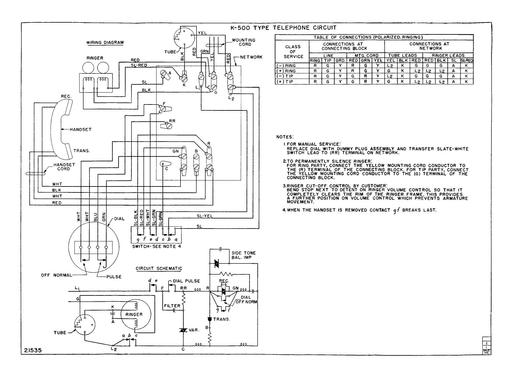 Kellogg 500 Style Telephones, K500 Tl