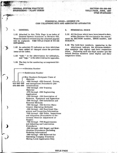 476-000-000 Jun67 - index plus AE Paystation Practices ocr-se