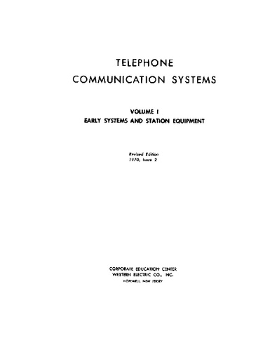 70 - Manual Switchboards