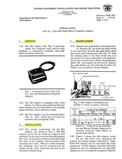 GSP P356.030 A.E. 86A Keyset ~ Installation