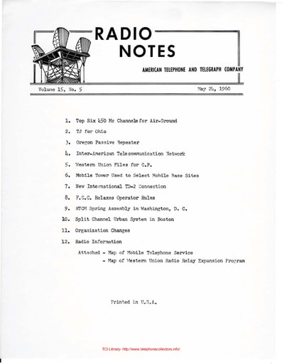 ATT Radio Notes 1960 05 May 24