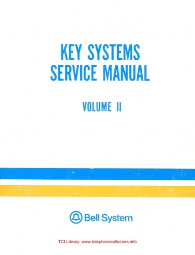 325-083 V2 I6 Jul80 KSSM Key Systems TOC