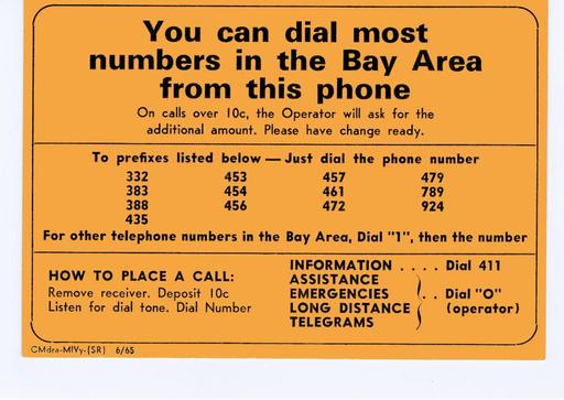 Bay Area Coin Instruction Card - 2