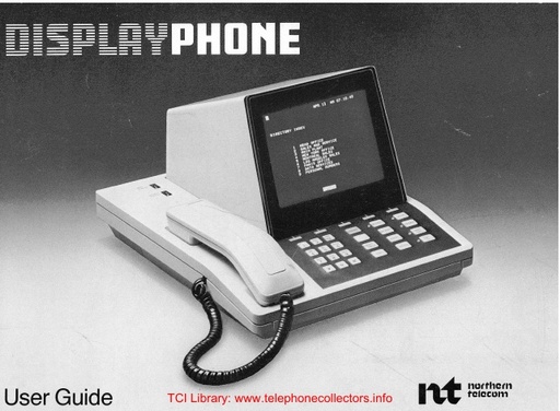 NT Displayphone User Guide Jun81